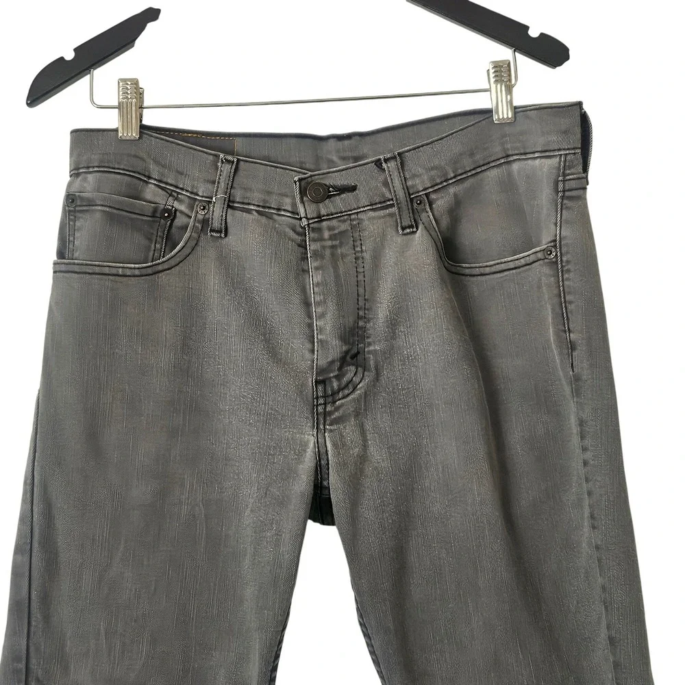 Levi's 511 Men's 33x30 Gray Wash Slim Fit Stretch Denim Jeans  Urban Streetwear